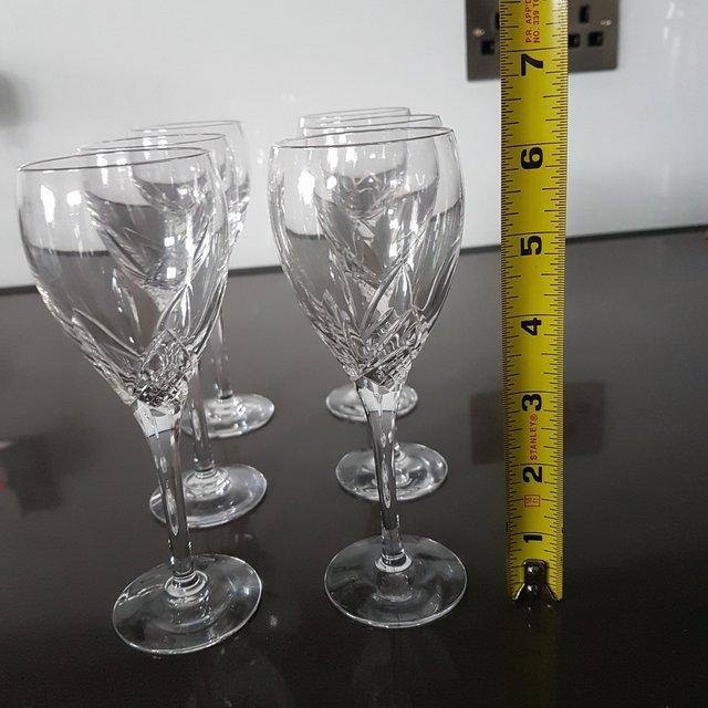Preview of the first image of Edinburgh crystal SKYE 15.8 cm sherry glasses - set of 6.