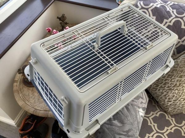 Image 5 of Cat carrier pale blue for sale