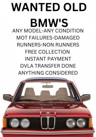 Image 1 of WNATED-OLD BMW'S-ANY CONDITION-FREE COLLECTION