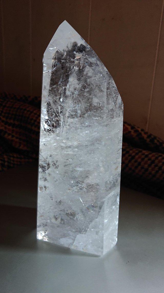 Preview of the first image of Lemurian Clear Polished Quartz Crystal.