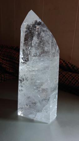 Image 1 of Lemurian Clear Polished Quartz Crystal