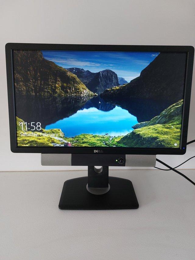 Preview of the first image of Dell P2212Hb Monitor plus Dell soundbar.