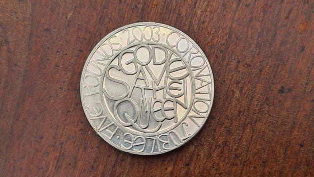 Image 3 of Royal Mint - Elizabeth II 2003 Coronation Jubilee £5 Coin