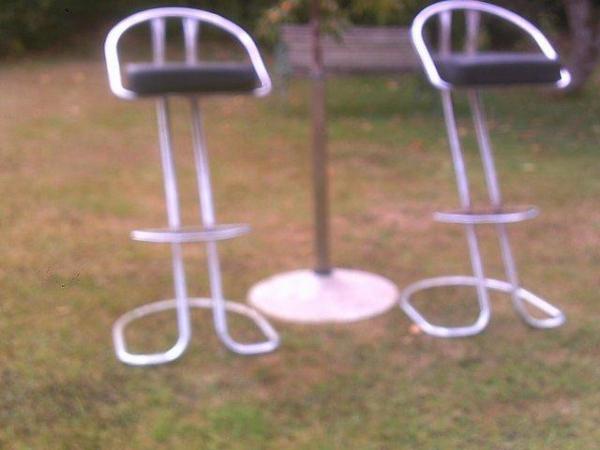 Image 2 of black revolving table and 4chairs