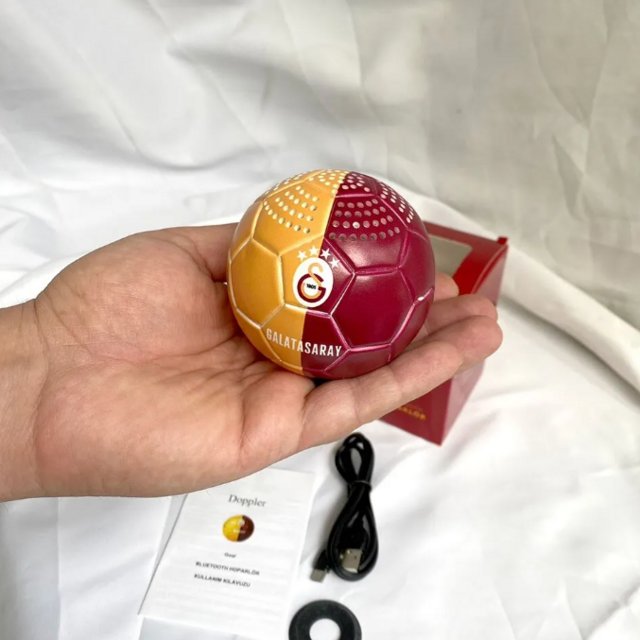 Preview of the first image of GALATASARAY FC Licensed Football Shaped Bluetooth Speaker.