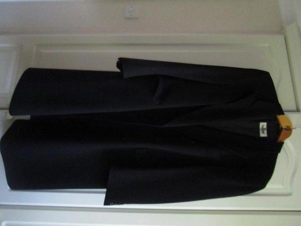 Image 1 of Mens navy blue Bugatti double breasted wool coat.
