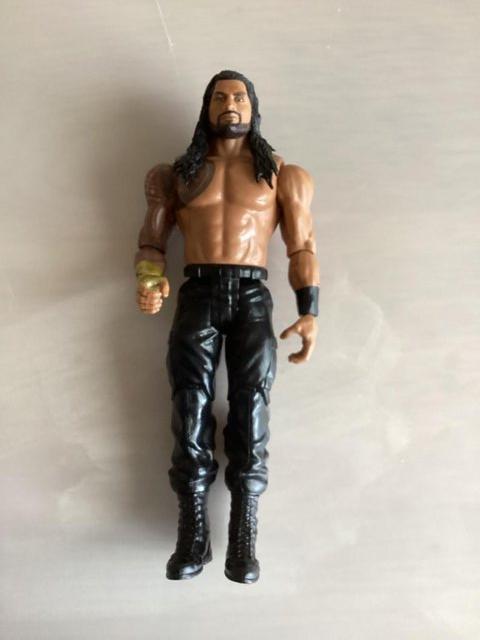 Preview of the first image of Roman Reigns Basic 133 mattel wwe figure.