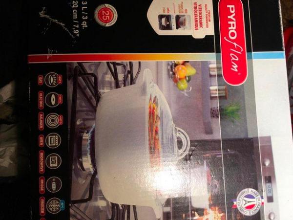 Image 2 of Pyroflam 3L casserole dish. Boxed and unused