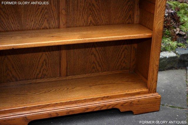 Image 49 of AN OLD CHARM VINTAGE OAK OPEN BOOKCASE CD DVD CABINET STAND