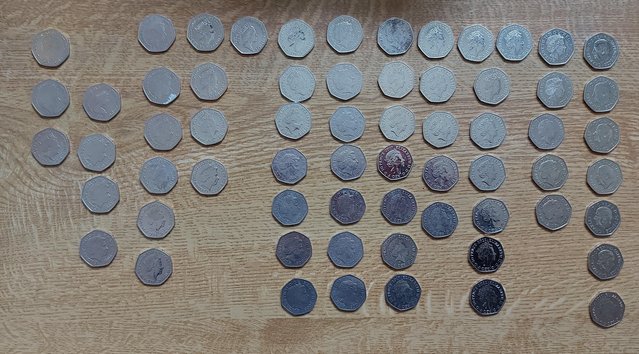 Image 1 of Rare 2 pound & fifty pence coins