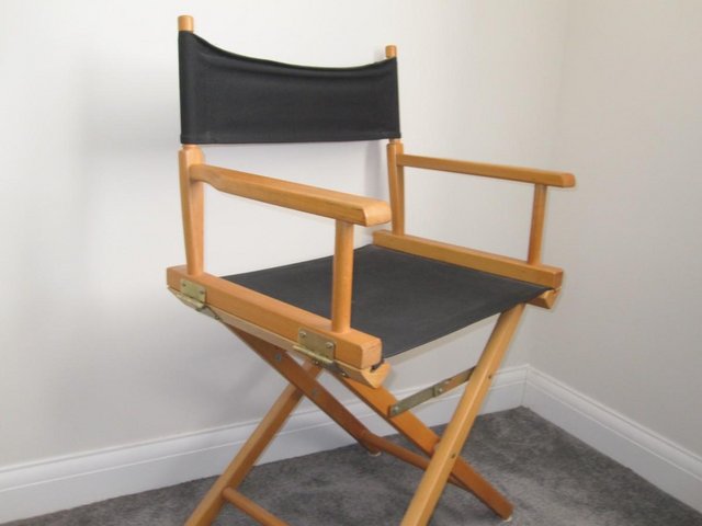 Preview of the first image of Directors chair in a light wood.