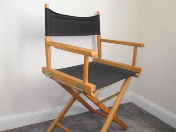 Image 1 of Directors chair in a light wood