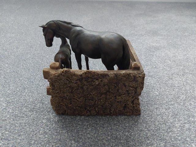 Preview of the first image of Mare and foal decorative ornament.