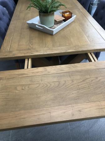 Image 1 of Oak Dining Table & 6 Chairs
