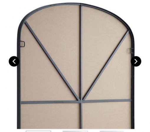 Image 3 of Emmy Extra-Large Black Arch Floor Mirror 180 x 100 cm