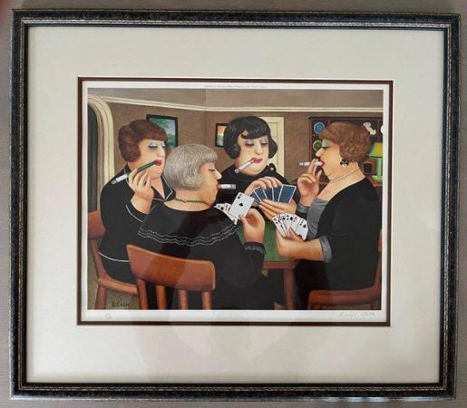 Image 1 of Beryl Cook "Bridge Party" Limited Edition Print