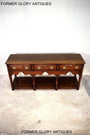 Image 86 of TITCHMARSH AND GOODWIN OAK DRESSER BASE SIDEBOARD HALL TABLE