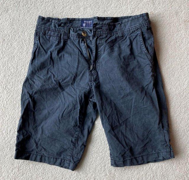 Preview of the first image of SOUL CAL SOULCAL & Co NAVY BLUE SHORTS SHORT PANTS MEDIUM 34.