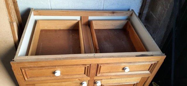 Image 3 of Kitchen Unit Doors and Drawers Solid Chestnut