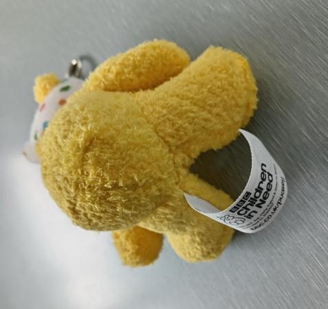 Image 21 of Children in Need Small Pudsey Bear Soft Toy & Key Ring..