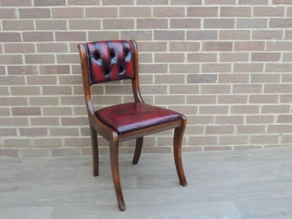 Image 4 of Ox blood Compact Chesterfield Desk Chair (UK Delivery)