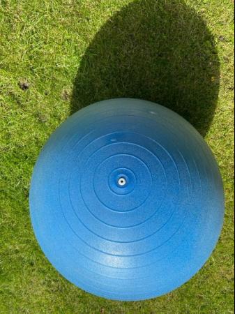 Image 2 of Exercise Swiss ball, 55cms blue