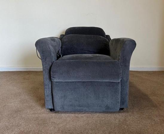 Image 8 of ELECTRIC RISER RECLINER DUAL MOTOR CHAIR GREY ~ CAN DELIVER
