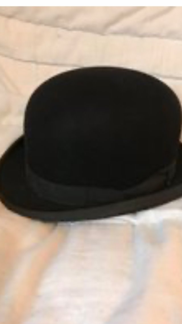 Preview of the first image of Moss Bros Bowler hat. Hardtop..