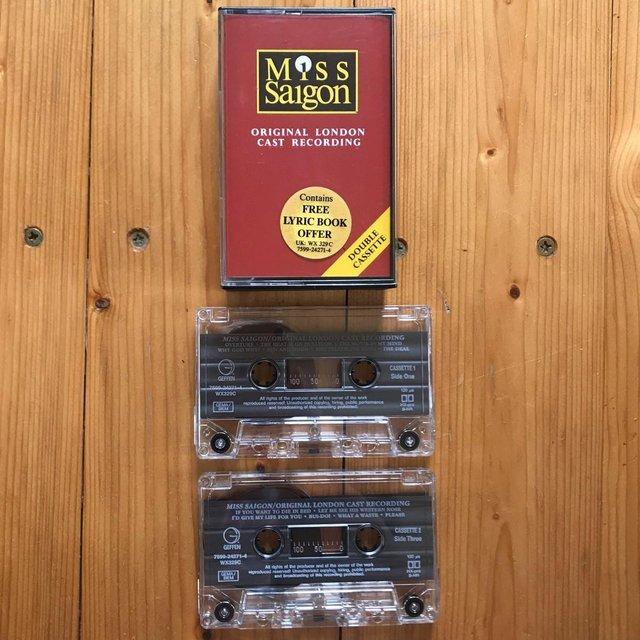 Preview of the first image of Miss Saigon Original London Cast double music cassette.