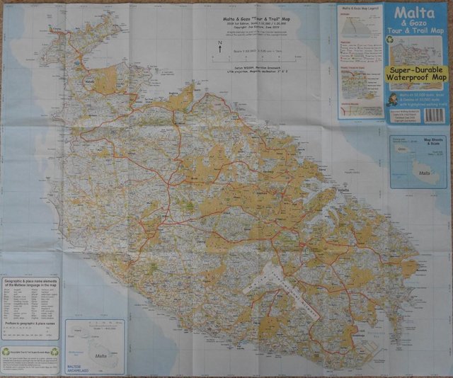 Preview of the first image of Malta & Gozo Sunflower Walking Guide + Discovery Trail Map.