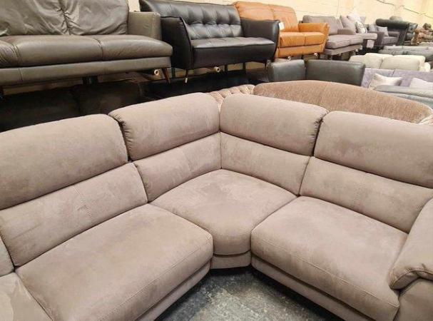 Image 15 of Illinois toronto charcoal fabric recliner corner sofa