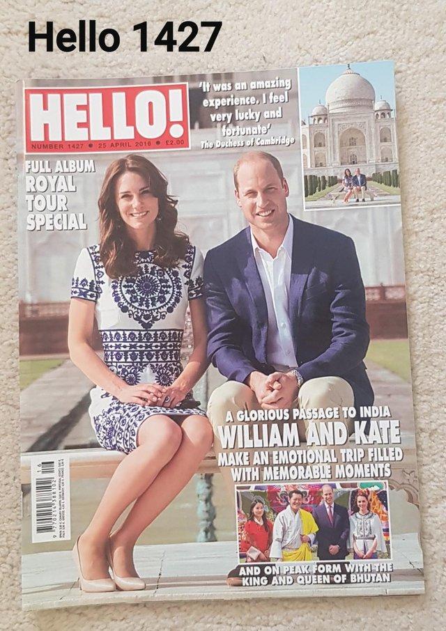 Preview of the first image of Hello Magazine 1427 - William & Kates in India & Bhutan..
