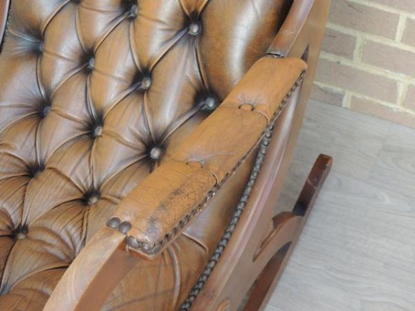 Image 11 of Vintage Brown Rocking Chair (UK Delivery)