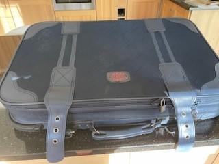 Image 2 of LIGHTWEIGHT SUITCASE - NAVY BLUE - SOFT- TOP