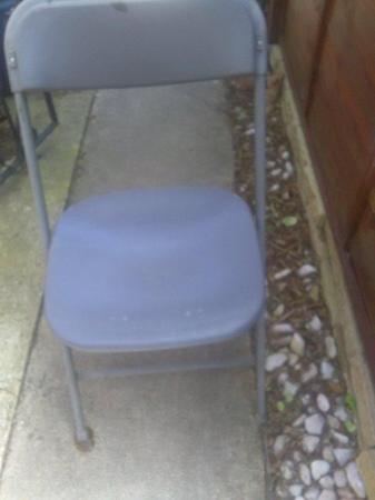 Image 1 of Chair Folding plastic seat used
