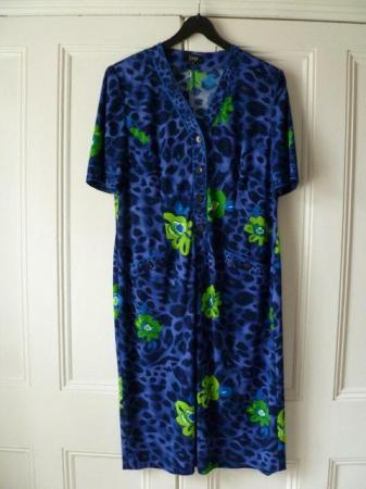 Image 1 of Liola blue and green patterned dress (price inc P&P)