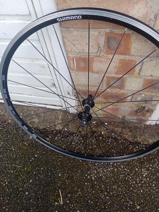 Preview of the first image of SHIMANO LIGHTWEIGHT ALLOY FRONT WHEEL.