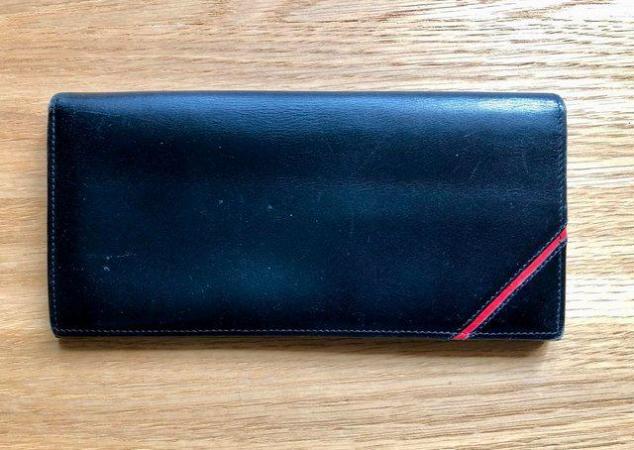 Image 3 of Black Soft Leather Wallet With Zipped Compartment