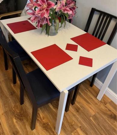 Image 2 of Ikea Dinning table + 4 Chairs