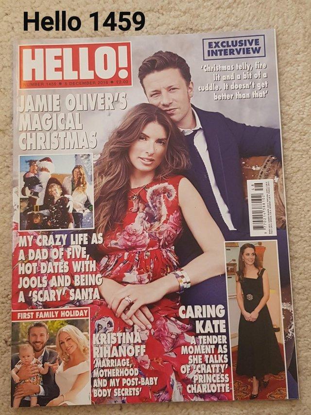 Preview of the first image of Hello Magazine 1459 - Jamie Oliver's Magical Christmas.