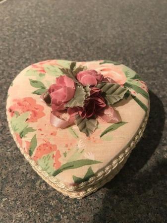 Image 2 of Pretty photo frame with two matching heart trinket boxes