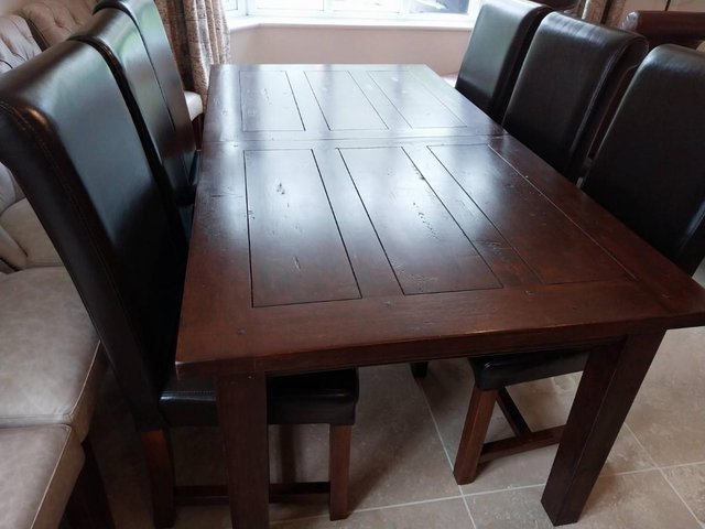 Preview of the first image of Timothy Oulton Halo Solid Oak Extending Dining Table 188-238.