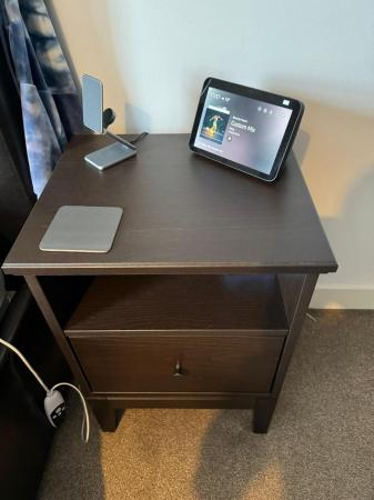 Image 1 of Great brown IKEA bedside table set with 2 pieces.