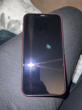 Image 3 of Unlocked red iPhone 11 with clear case
