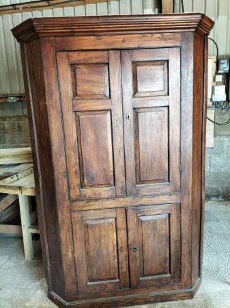 Image 2 of Large antique corner cupboard