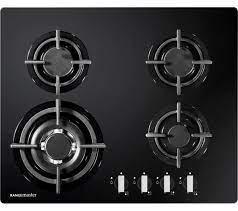 Preview of the first image of RANGEMASTER 56CM GLASS ON GAS HOB-4 BURNERS-BLACK-NEW.