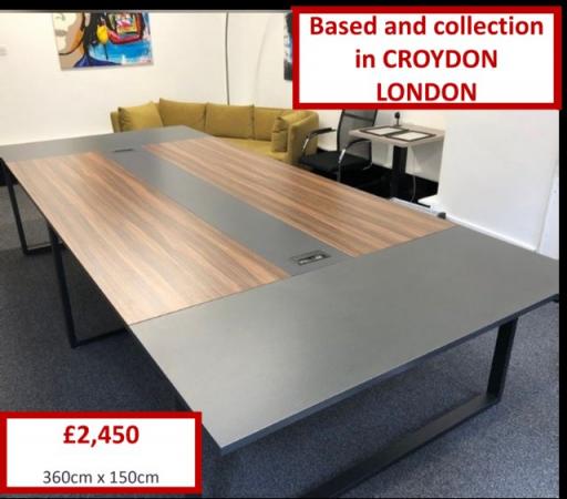 Image 2 of Office Boardroom Meeting COnference Table Desk