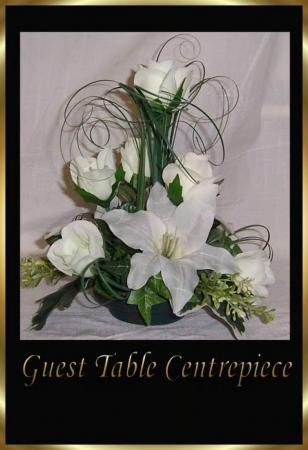 Image 1 of 9 Kelly Ivory Wedding Flowers Top Table Decorations