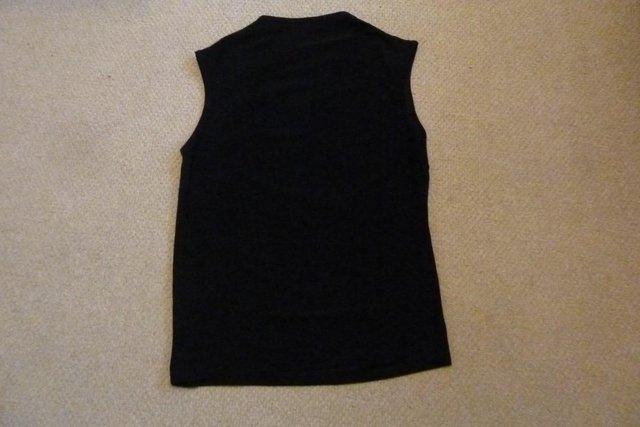 Image 2 of Men's Stylish Celtic Black Sleeveless Clubwear Style Top