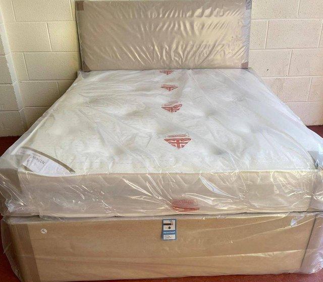 Preview of the first image of KING SIZE DV CRYSTAL MEMORY DIVAN BED DEAL.